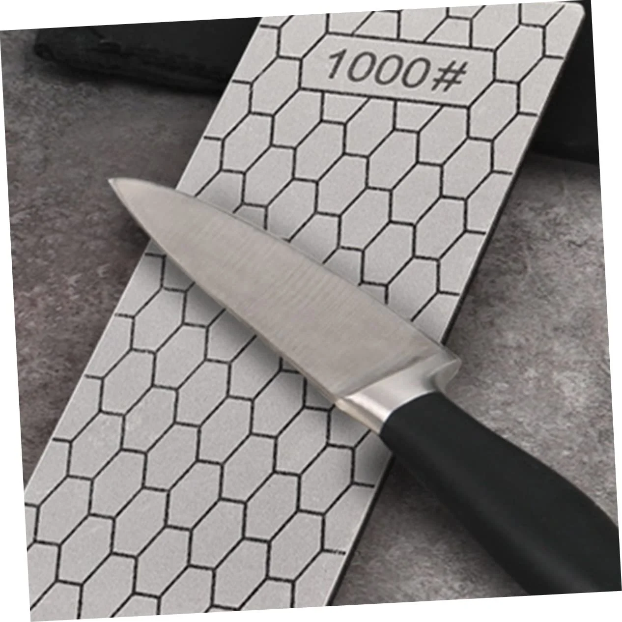 Набір інструментів для заточування ножів із 3 предметів круглий двосторонній з ручкою Diamond Silver, фото №5