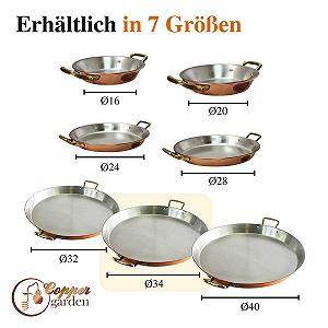 Сковорода CopperGarden® паэлья 35 см медь / нержавеющая сталь synthetic.ua - Фото 1