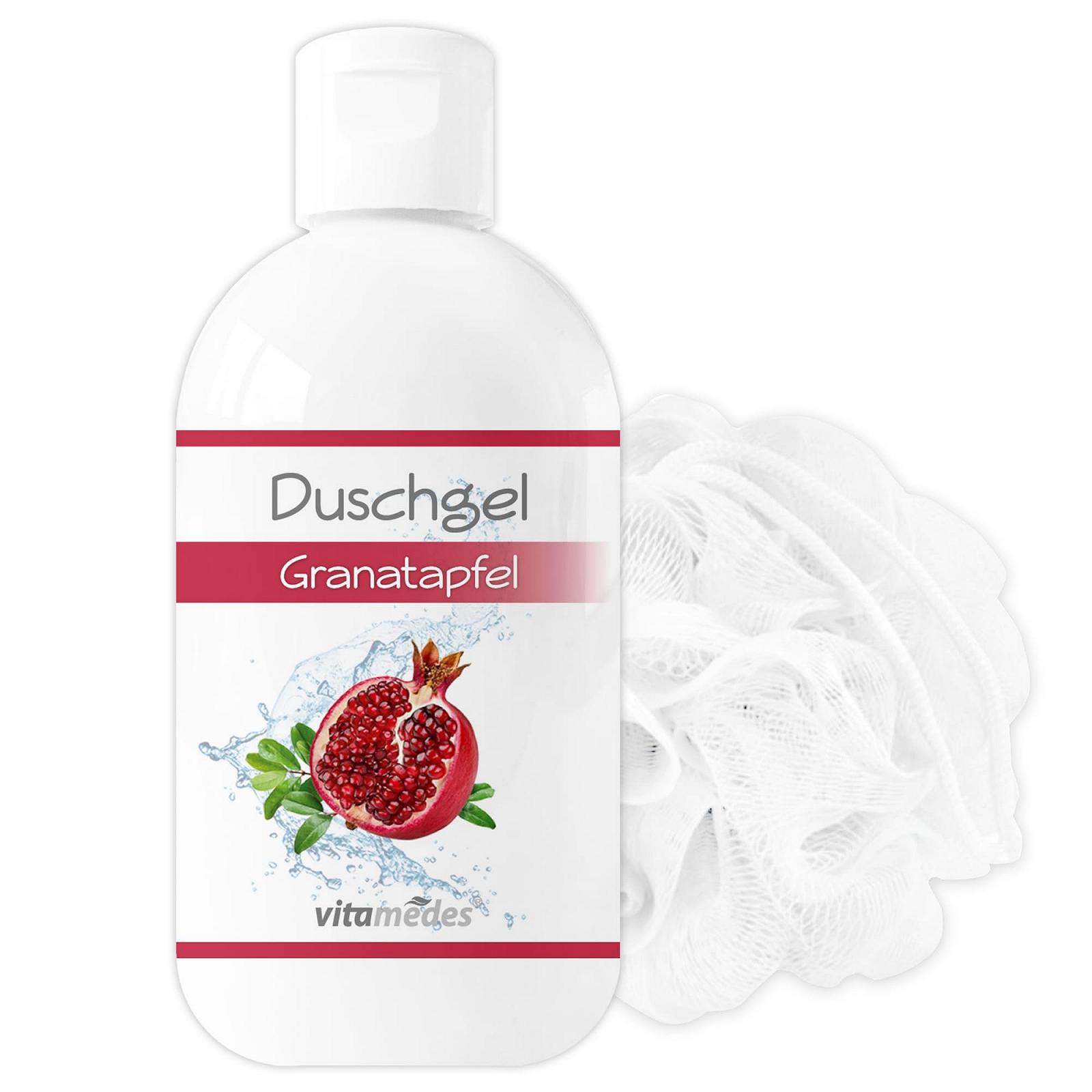 Гель для душу Pomegranate Mild Cleansing з великою губкою (Pomegranate), фото №1