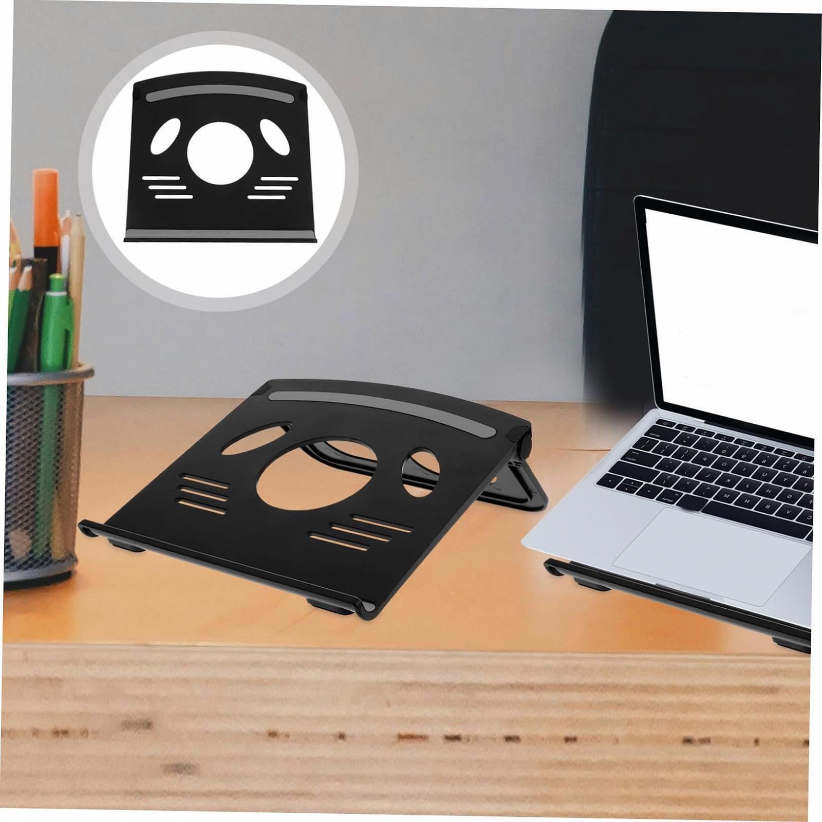 Подставка для ноутбука POPETPOP Регулируемая по высоте Портативная ABS Силиконовая Подставка для ноутбука Настольный держатель для ноутбука Планшет Эргономичная нескользящая Компактная для дома офиса, фото №4 Подставка для ноутбука POPETPOP Регулируемая по высоте Портативная ABS Силиконовая Подставка для ноутбука Настольный держатель для ноутбука Планшет Эргономичная нескользящая Компактная для дома офиса, фото №4