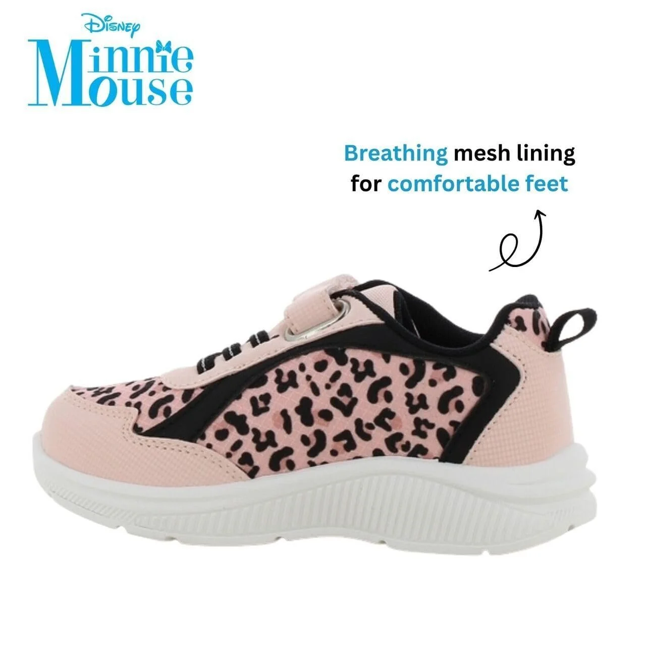 Кроссовки Leomil Disney Minnie для девочек, детская Кроссовки с подсветкой, идеально подходит для школы и отдыха, фото №5