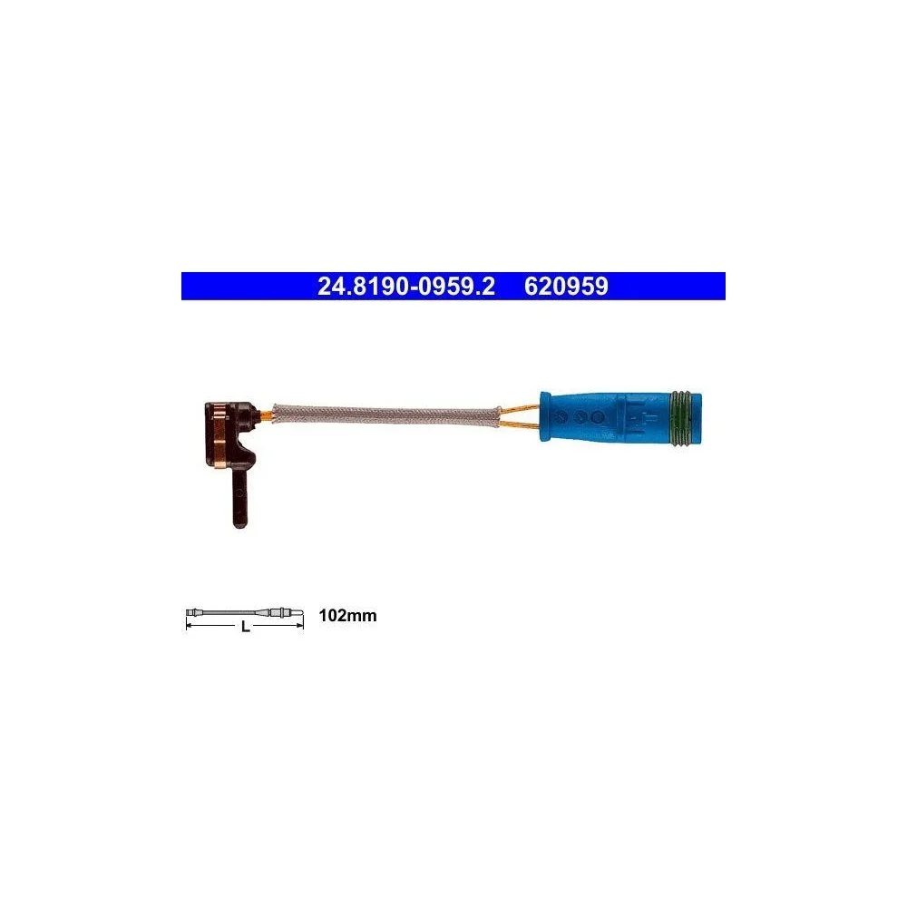 Датчик износа тормозных колодок ATE 24.8190-0959.2 для MERCEDES-BENZ, фото №1 Датчик износа тормозных колодок ATE 24.8190-0959.2 для MERCEDES-BENZ, фото №1