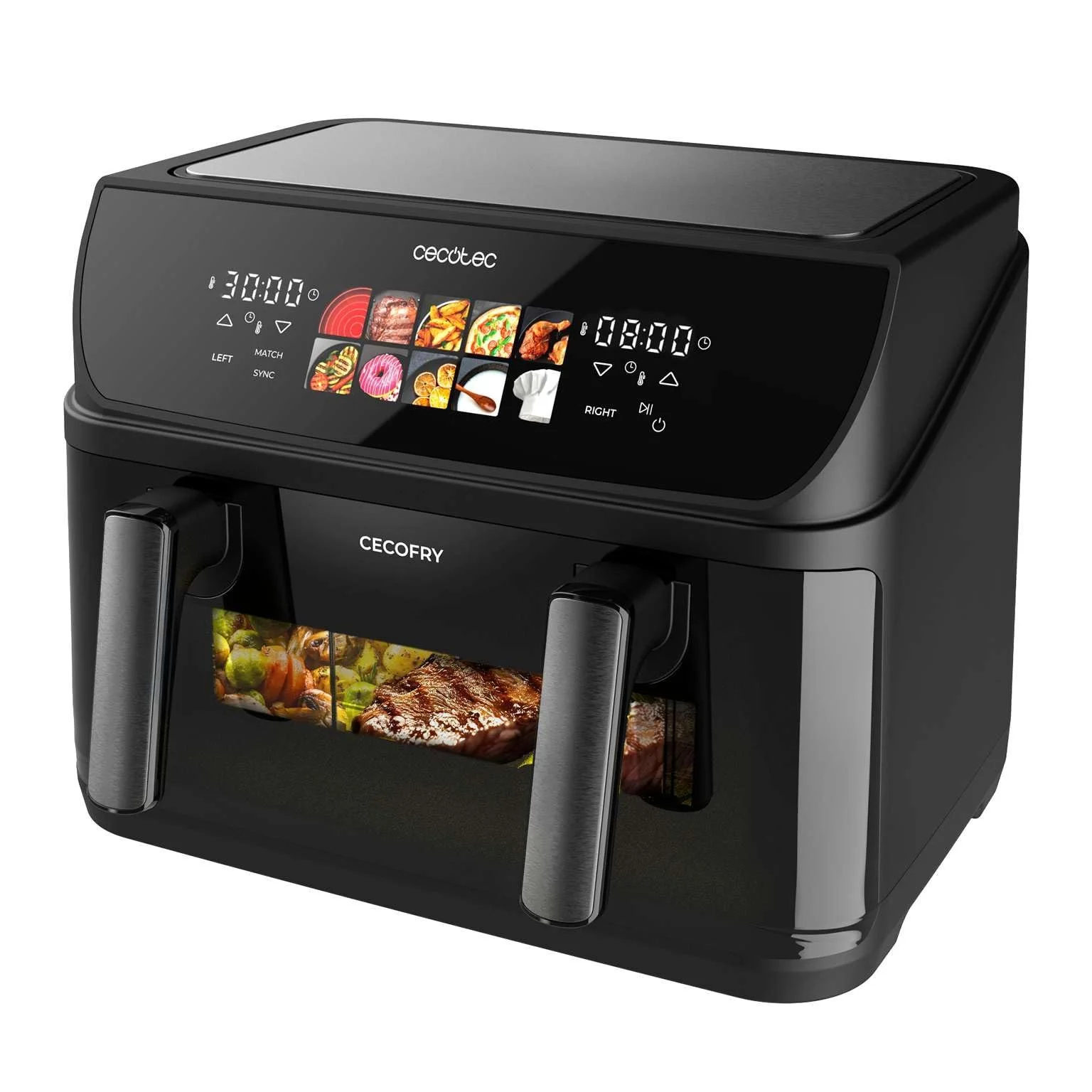 Мультипечь Cecotec Cecofry & Grill Duoheat 10000 10л Grill 2800Вт 40-200°C 10 программ, фото №1 Мультипечь Cecotec Cecofry & Grill Duoheat 10000 10л Grill 2800Вт 40-200°C 10 программ, фото №1