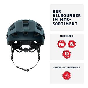 Шлем MTB ABUS MoDrop, для горных велосипедистов, с хорошей вентиляцией, регулируемый, унисекс synthetic.ua - Фото 1