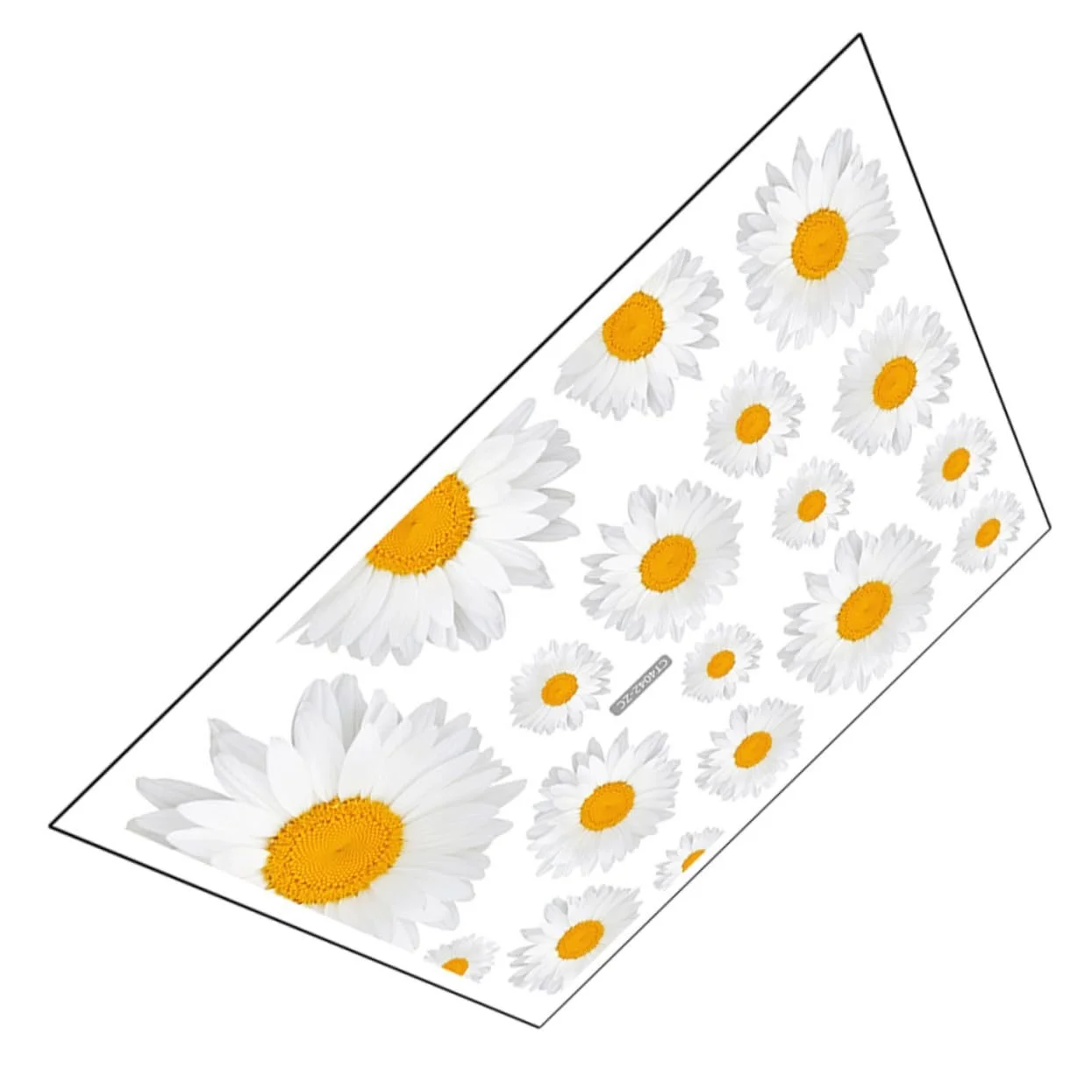 Наклейка на стіну White Small Flowers Квіти Самоклеюча Білий, фото №1