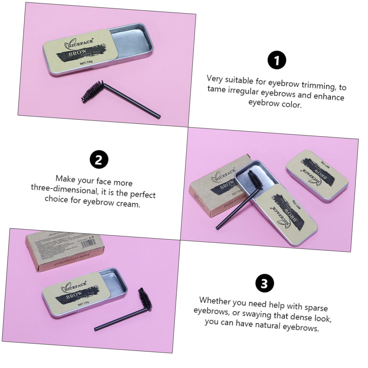 Набір MAGICLULU Eyebrow Soap Lamination Kit Eyebrow Cream Wax Eyebrow Gel Soap для фіксації брів Гель постійний з текстурою крему для жінок, фото №7 Набір MAGICLULU Eyebrow Soap Lamination Kit Eyebrow Cream Wax Eyebrow Gel Soap для фіксації брів Гель постійний з текстурою крему для жінок, фото №7