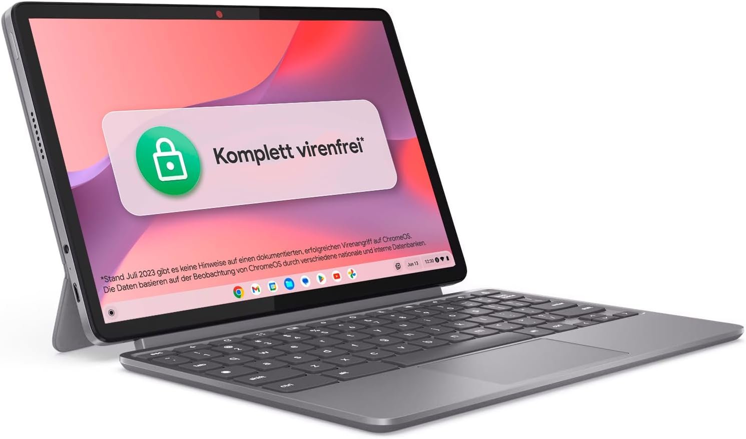 Сенсорный ноутбук 10.95" Lenovo Chromebook Duet 11M889 MediaTek Kompanio 838 RAM 4GB eMMC 128GB 12ч батарея ChromeOS Алюминиевый корпус (UKR), фото №5