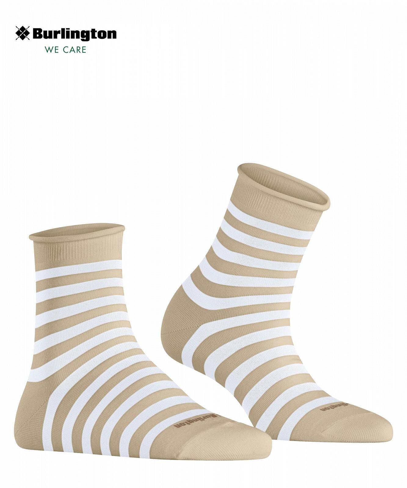 Носки Burlington Swansea Женские Дышащие из Органического хлопка Усиленные Женские Носки с эластичной резинкой в рубчик Универсальные Полосатые Один Размер, фото №3