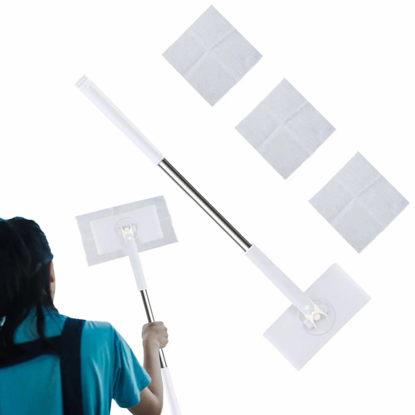 Швабра компактная с автоматической сменой салфетки для твердых полов деревянная, фото №9 Швабра компактная с автоматической сменой салфетки для твердых полов деревянная, фото №9