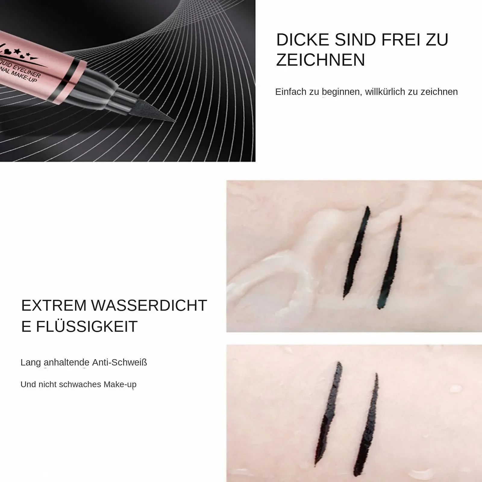 Подводка-штамп Mimoqk Серия Heart Eye Liner, фото №5