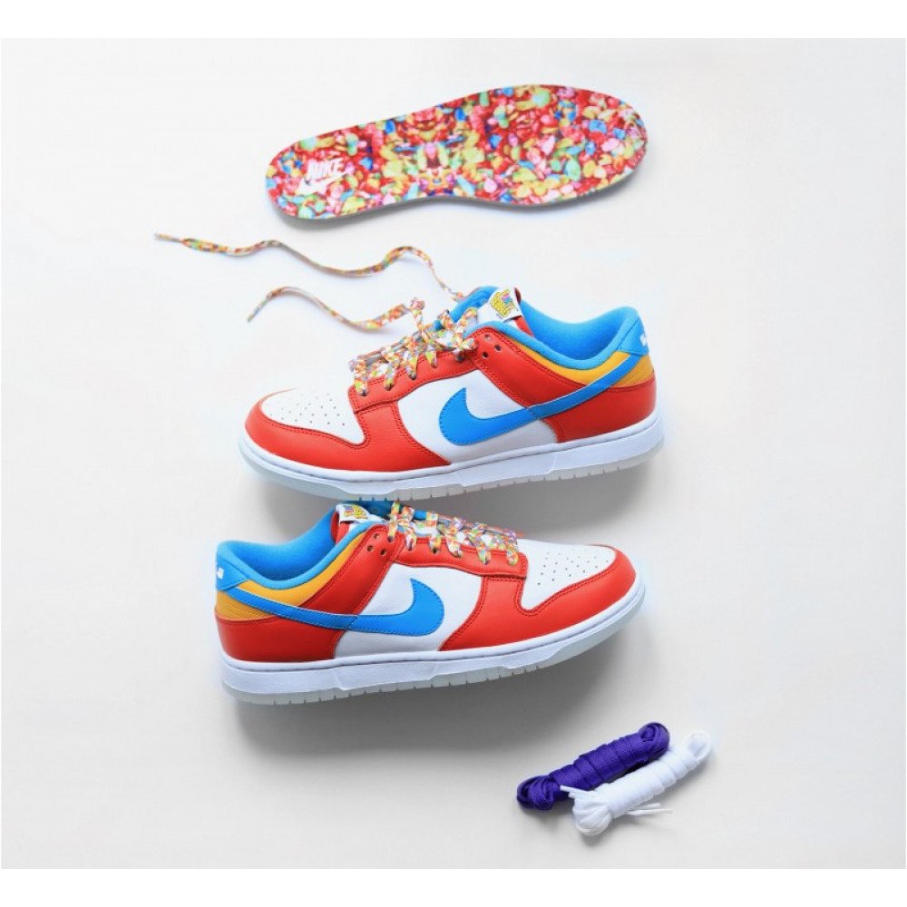Кроссовки Nike Dunk Low QS LeBron James Fruity Pebbles Размер 46, фото №3