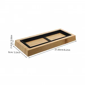 Тримач для точильного каменю Uonlytech дерев'яний з нековзною силіконовою основою synthetic.ua - Фото 1