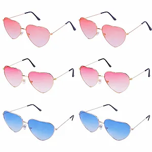 Солнцезащитные Очки Zythrem В Форме Сердца, Винтажные, Золотая Оправа - Фото 1