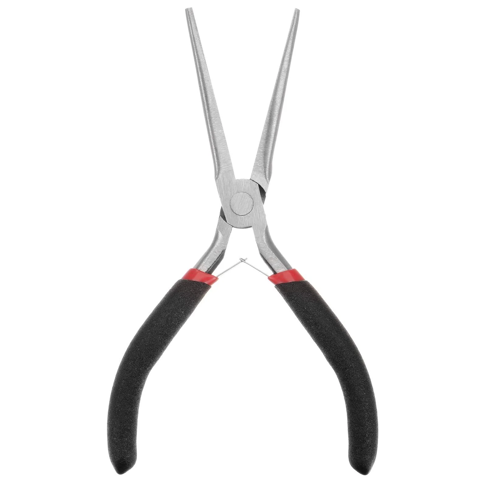 Мини плоскогубцы sourcing map Mini Needle Nose 4,5 дюйма с черной пластиковой ручкой для рукоделия и изготовления ювелирных изделий, фото №1