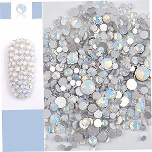 Набор для маникюра со стеклянными стразами Разноцветные аксессуары synthetic.ua - Фото 1