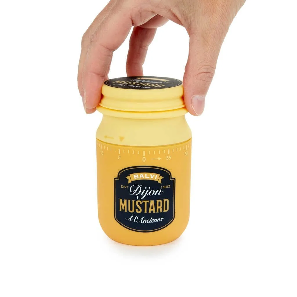 Кухонный таймер Balvi Mustard Ретро Горчица механический Горчично-желтый, фото №6