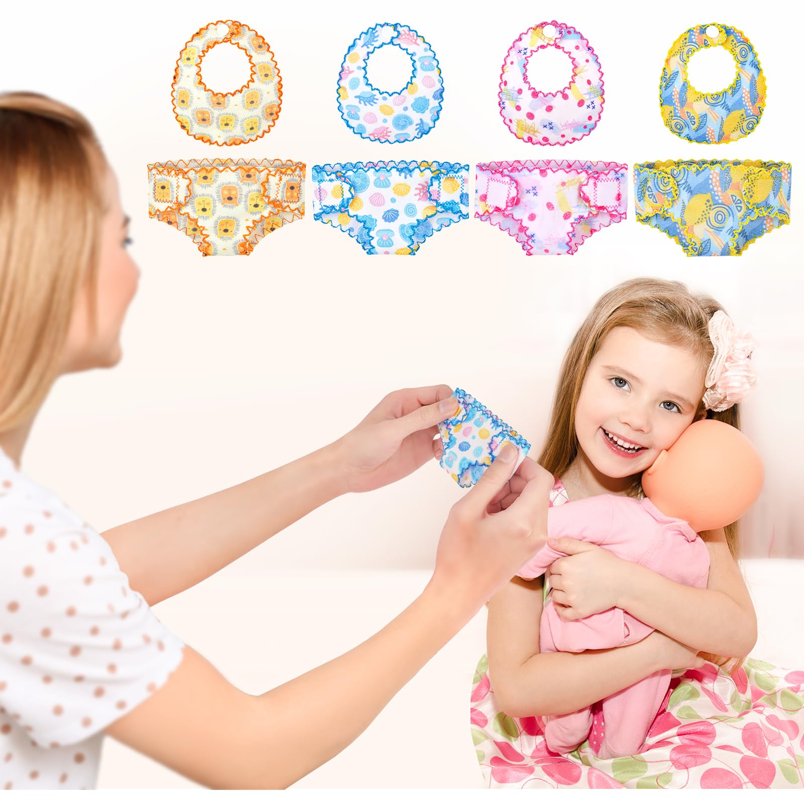 Підгузки для ляльок Aolso, набір, фото №7