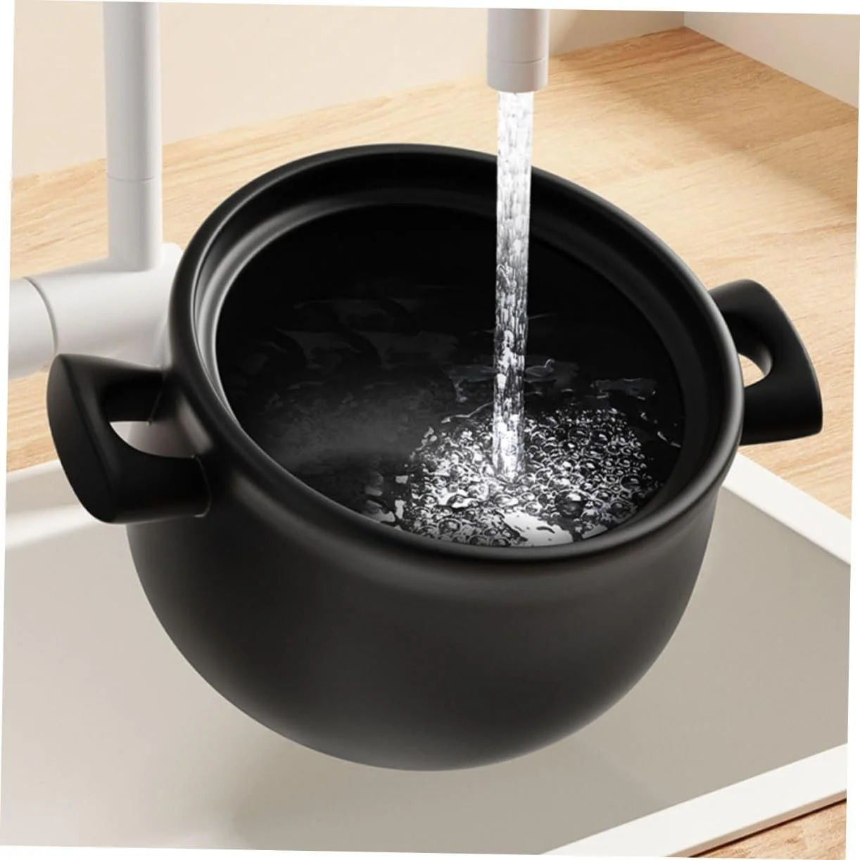 Жаровня LIFKOME Large термостойкая каменная для газовой плиты, фото №4