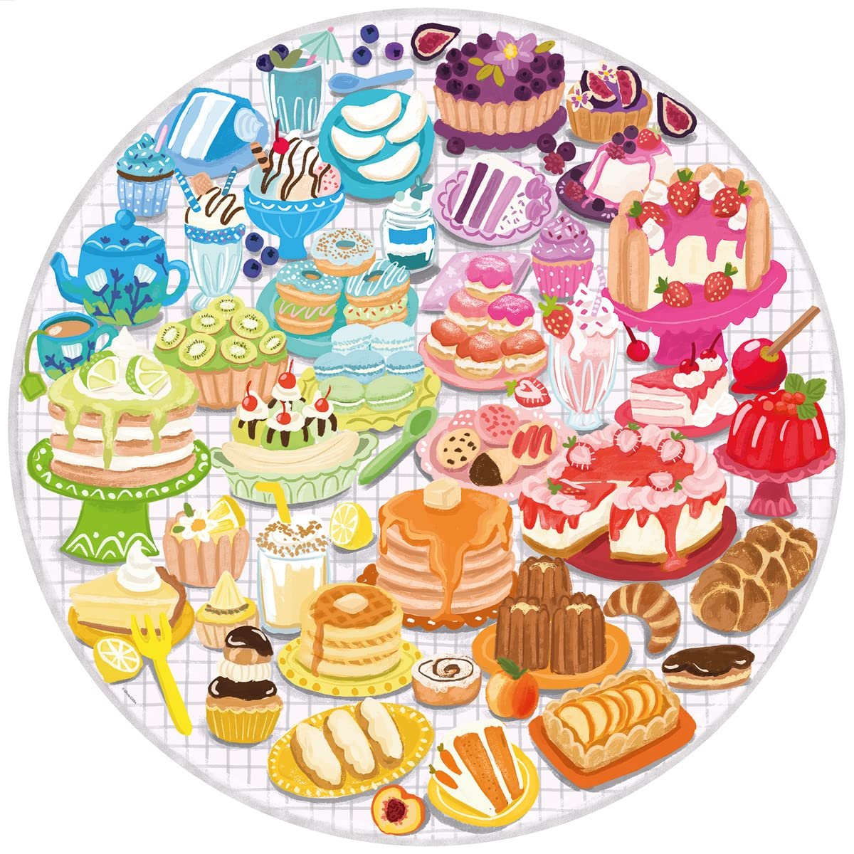 Пазл Ravensburger Circle of Colours Desserts and Pastries 500 элементов 17171, фото №2