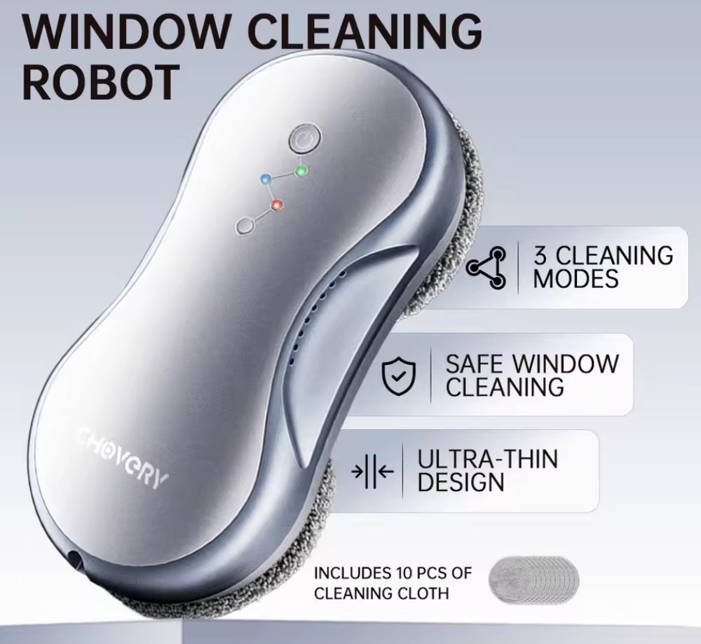 Робот для мойки окон CHOVERY Ultra Thin Robot 2026 New Version, фото №1