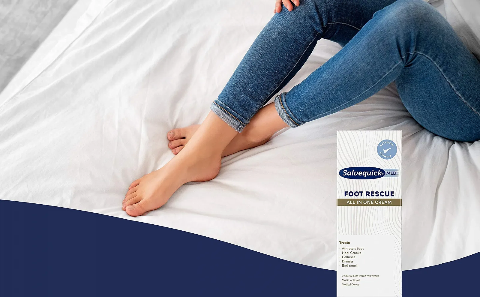 Крем для ног Salvequick Foot Rescue All in 1 увлажняющий 100 мл, фото №5