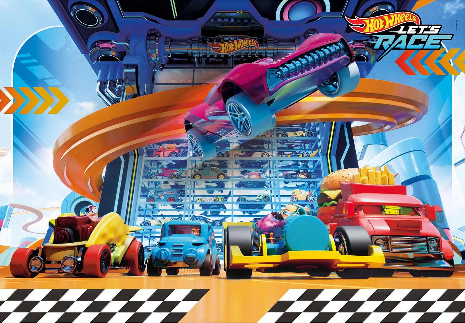 Пазл Clementoni Supercolor Hotwheels 25777 104 елементи 48,5 x 33,5 см від 6 років, фото №2