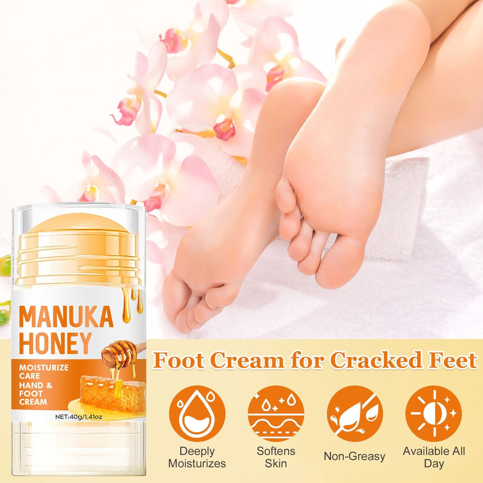 Бальзам-стік для ніг Медовий для потрісканих п'ят 1 шт., фото №3 Бальзам-стік для ніг Медовий для потрісканих п'ят 1 шт., фото №3