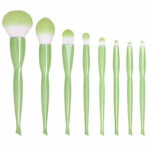 Набор кистей для макияжа Meecaa Professional, зеленый synthetic.ua - Фото 1