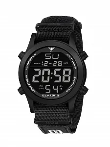 Часы цифровые KHS Platoon Digital Steel Blackened, черный, военный - Фото 1