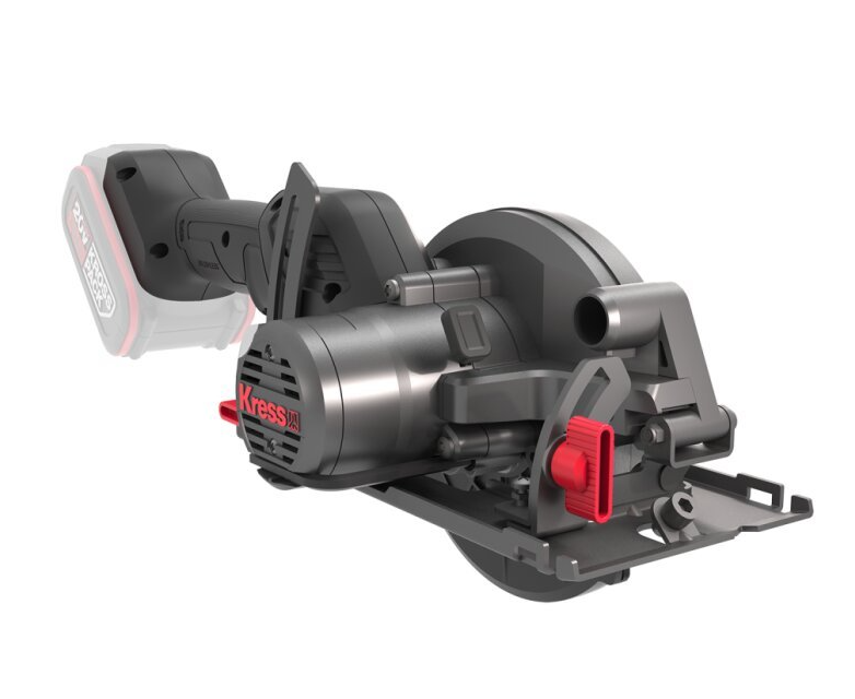 Акумуляторна циркулярна пила Kress KUE11.9 /  6900 об/хв / 140 мм / Безщіткова / Чорна, фото №4