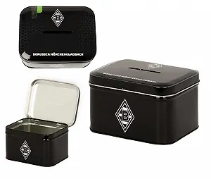 Скарбничка Borussia Mönchengladbach металева чорна - Фото 1