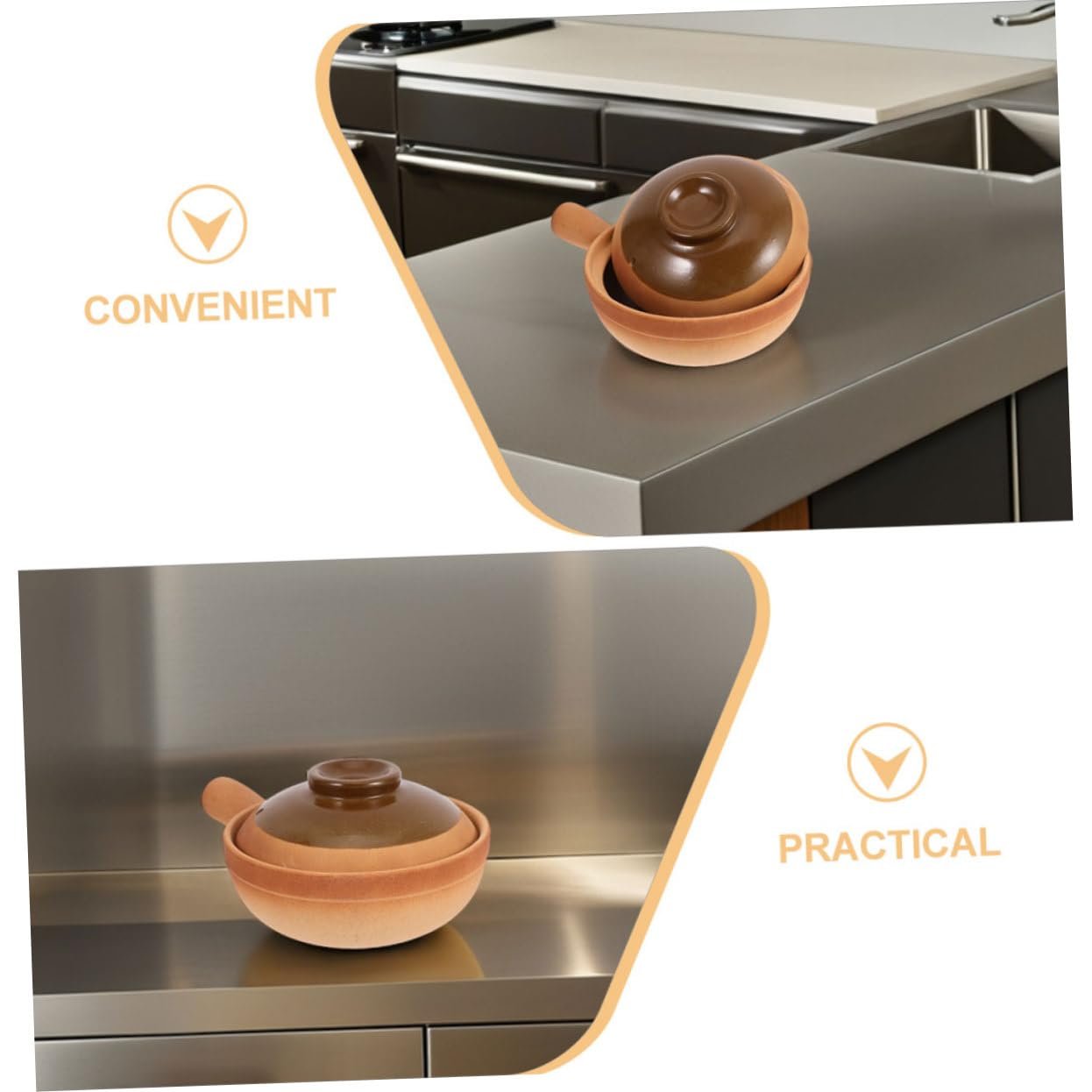 Горшок керамический Ipetboom с ручкой и крышкой, фото №7