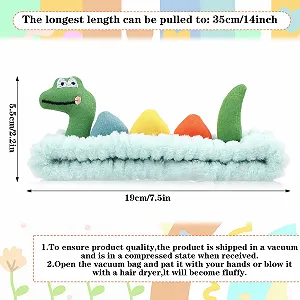 Повязка на голову Динозавр для умывания цена на synthetic.ua - Фото 1 Повязка на голову Динозавр для умывания synthetic.ua - Фото 1