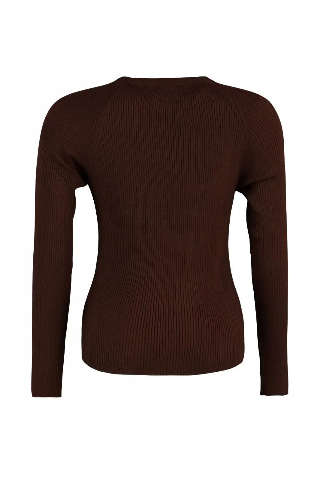 Жіночий світшот TRENDYOL, однотонний, з круглим вирізом, великого розміру, стандартного крою, фото №6 Жіночий світшот TRENDYOL, однотонний, з круглим вирізом, великого розміру, стандартного крою, фото №6