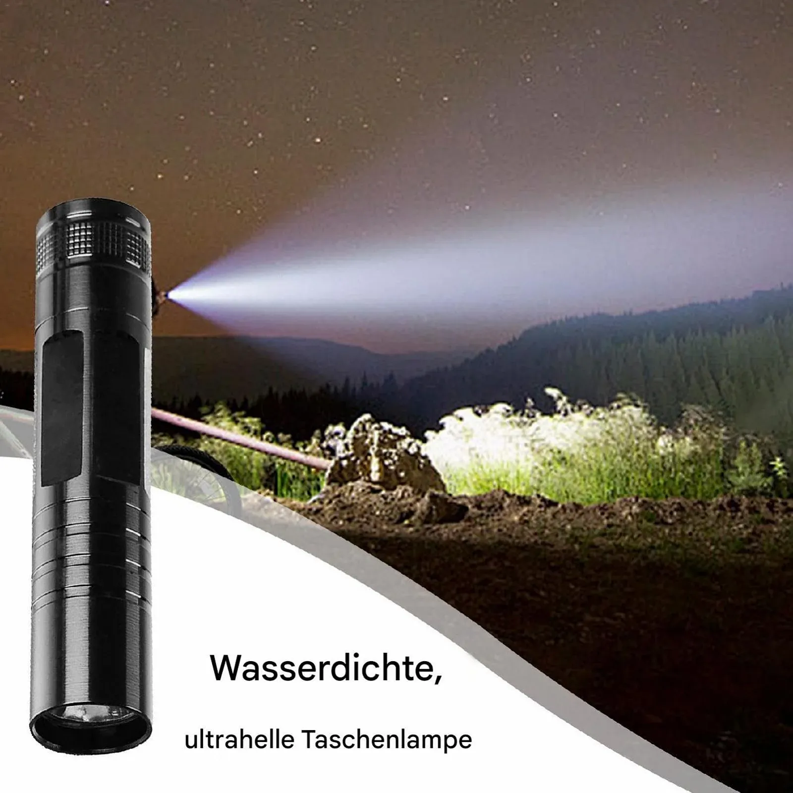 Ліхтарик LED Потужний 9.3 x 1.7 см, фото №5