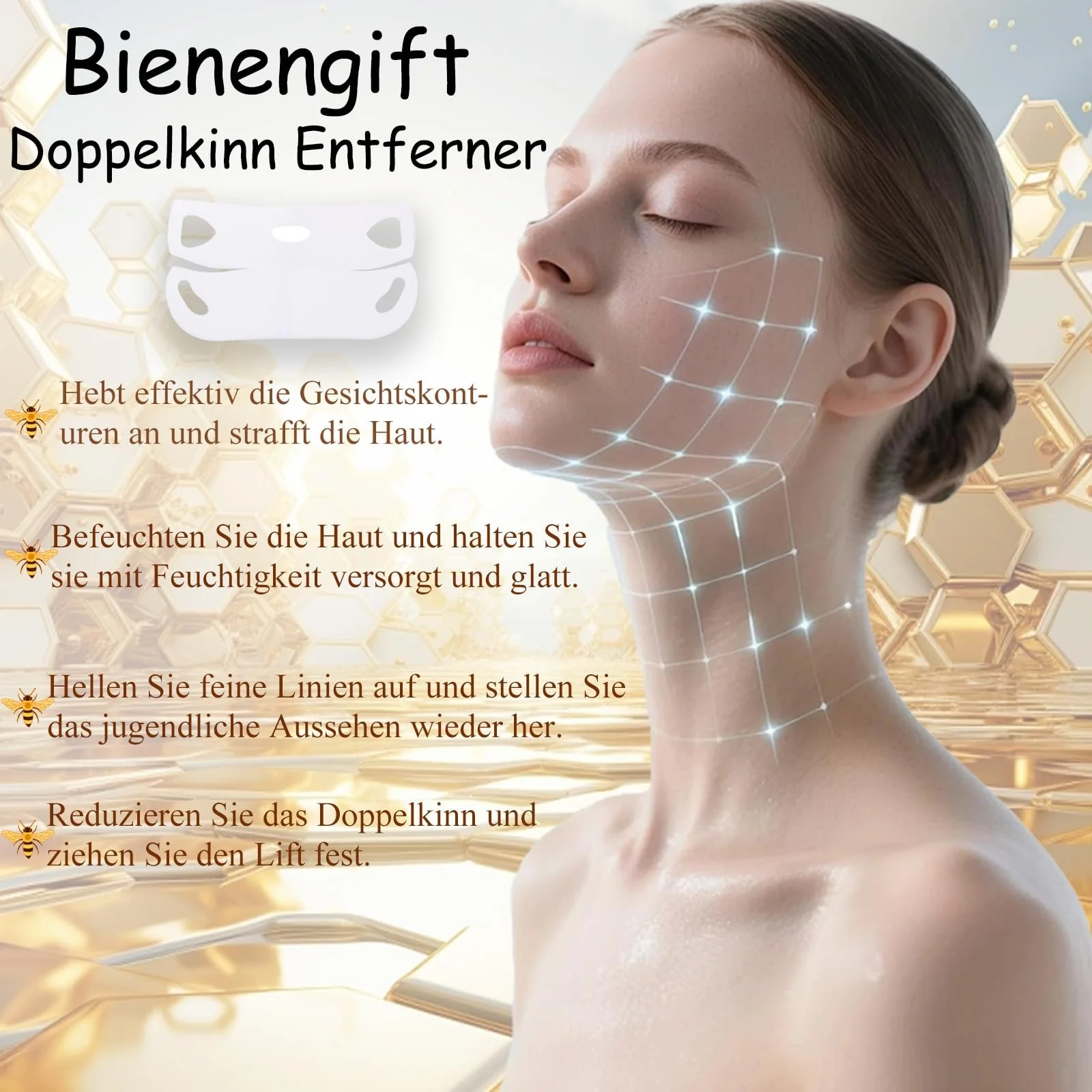 Маска для обличчя Soleneva Bee Venom V-Line, фото №2