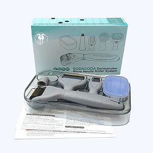 Дермаролер Sodacoda 6 в 1 набір - титанові голки для мікронідлінгу проти старіння, акне, зморшок - Фото 1