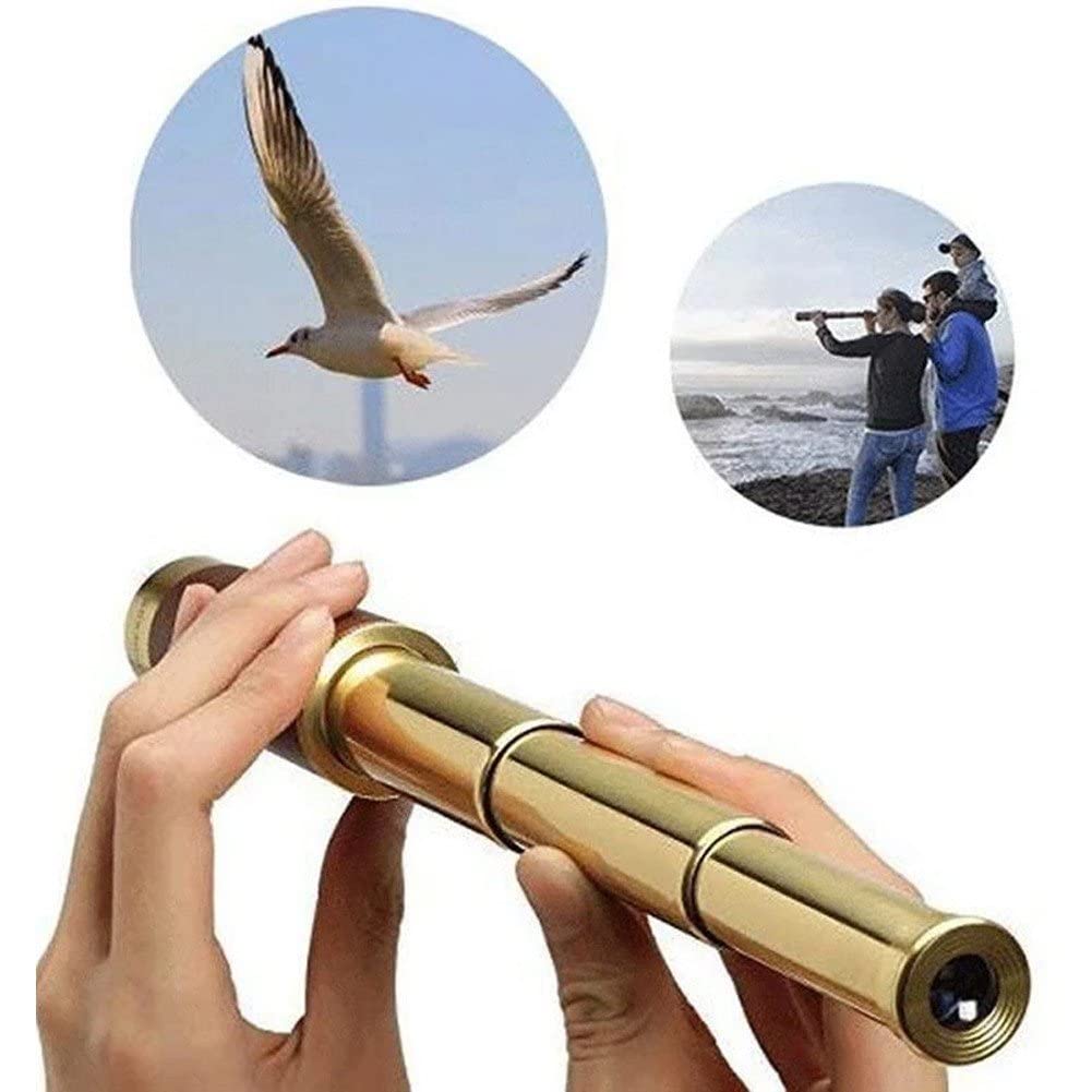 Монокуляр Retro Telescope Pirate Portable Pocket 4 Sections для навигации, парусного спорта, просмотра игр, фото №7