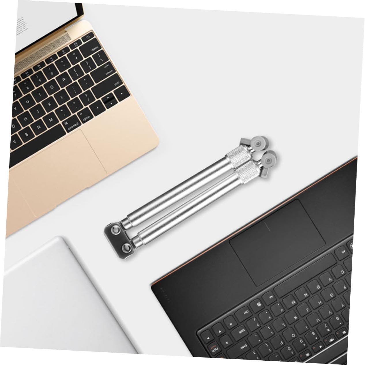 Подставка для ноутбука Алюминиевый сплав Регулируемая Угол наклона Вращающаяся Нескользящие силиконовые накладки Эргономичная Регулируемая по высоте Функция охлаждения для ноутбука и компьютера, фото №9