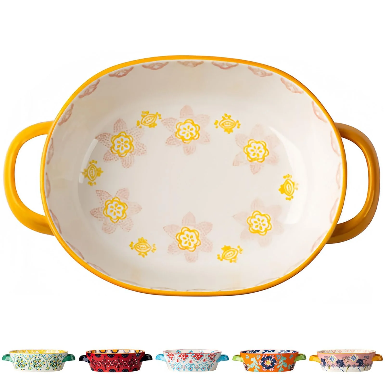 Форма для запекания керамическая 24 унции Розовая, фото №1