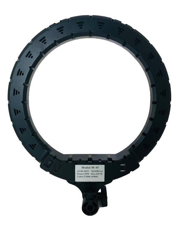 Кольцевая светодиодная лампа RING LIGHT RL18 диаметр 46 cм 55W (3-PH), фото №1