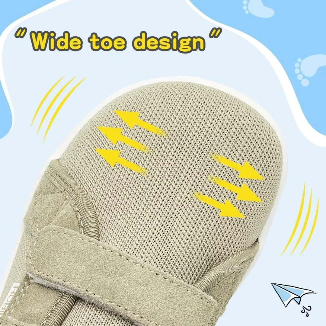 Кросівки HOBIBEAR Дитячі широкі для хлопчиків і дівчаток, для бігу по пересіченій місцевості, мінімалістичні для ходьби, фото №3