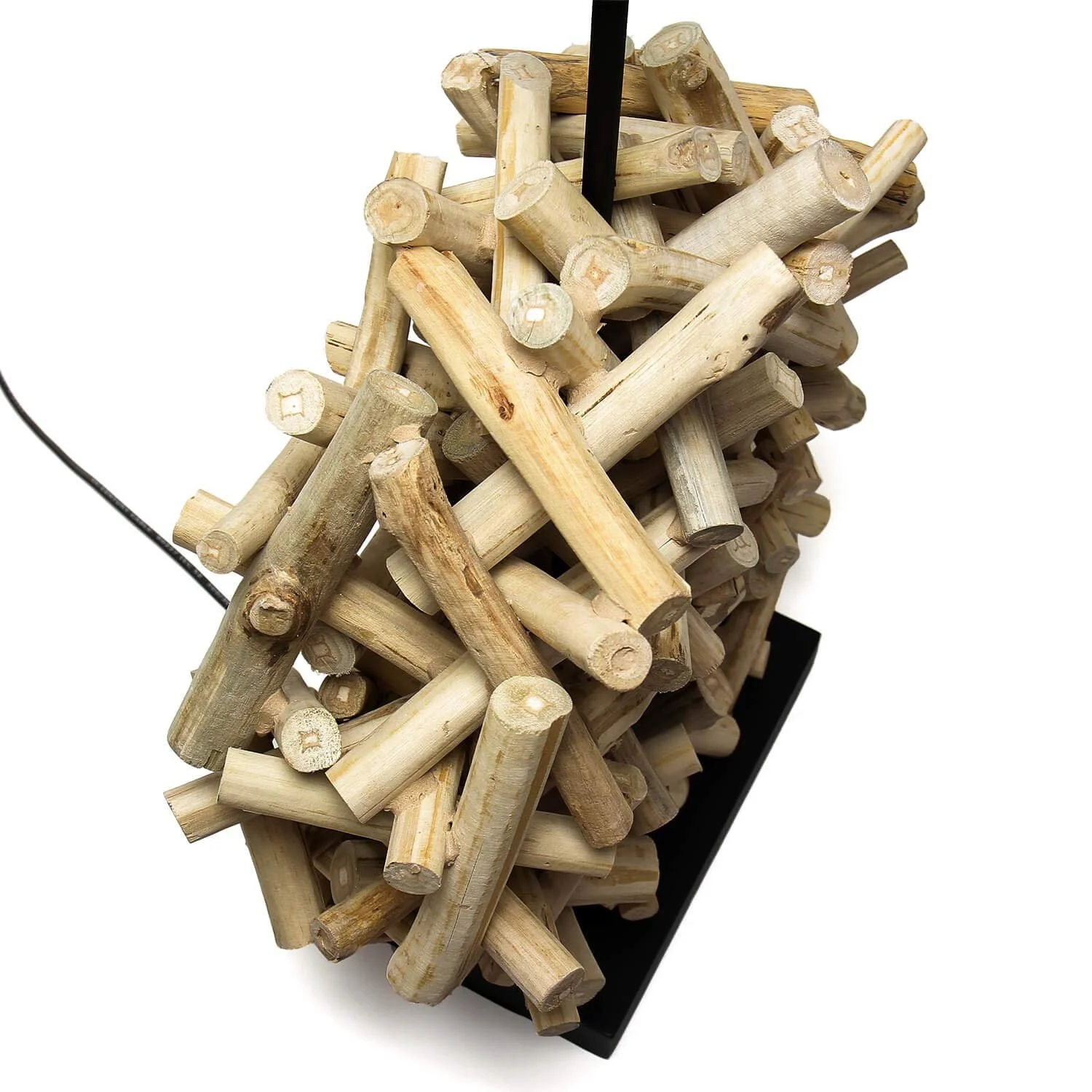 Настільна лампа Licht-Erlebnisse Fabric Driftwood E27 68 см, фото №5