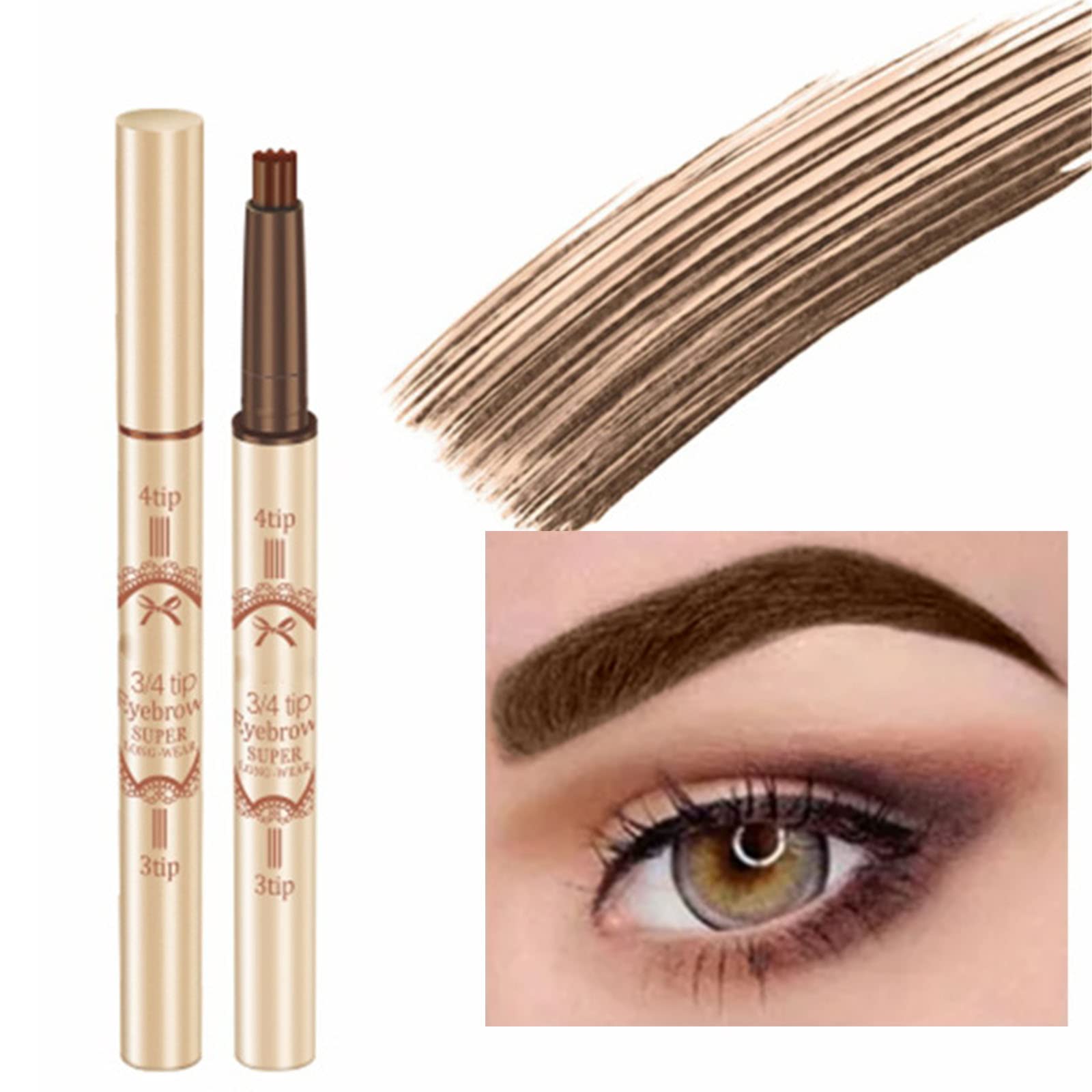 Олівець для брів Trident Чорний Коричневий, фото №3