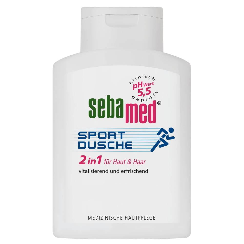 Гель для душу та шампунь 2 в 1 SEBAMED Sport Shower для чоловіків та жінок 200 мл, фото №1