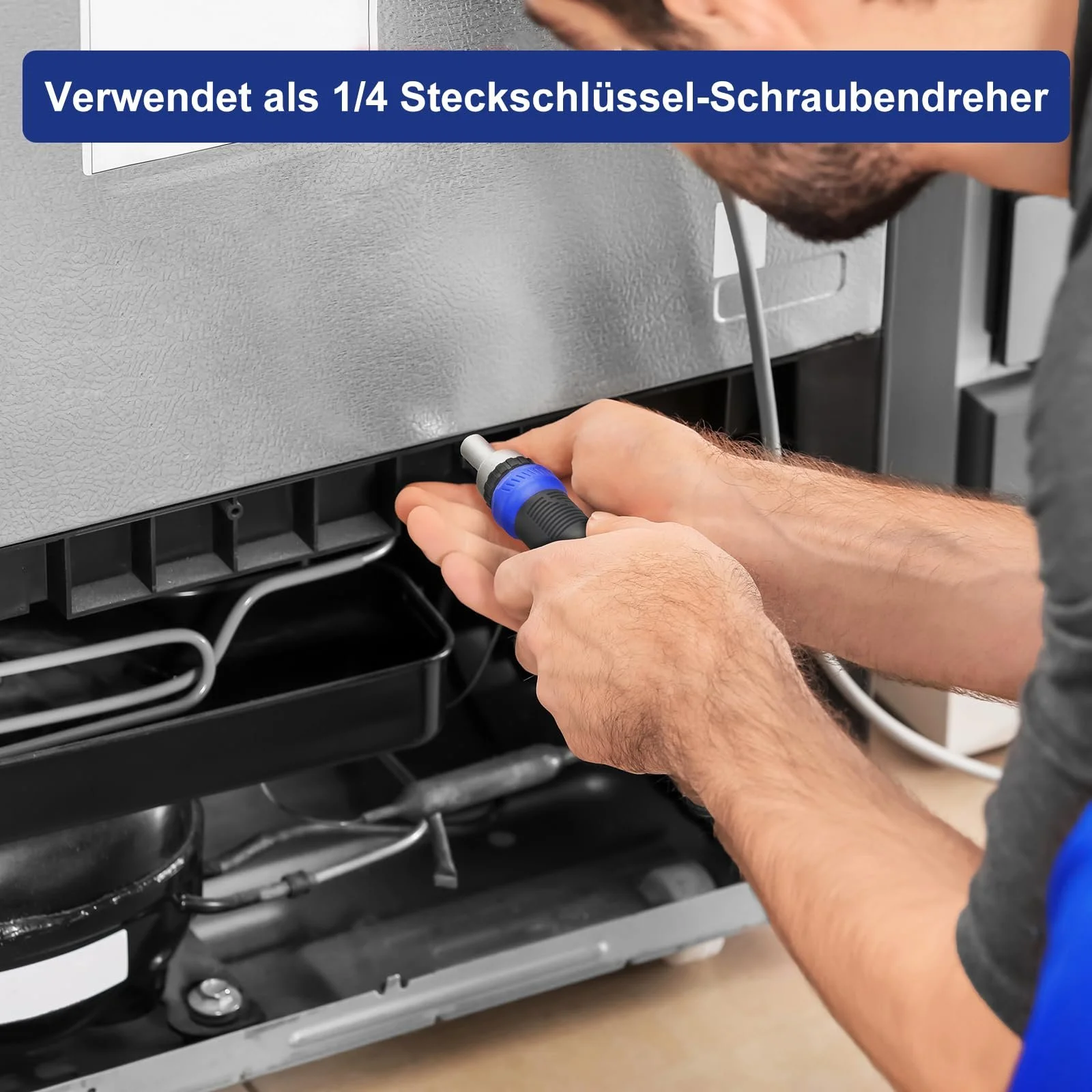 Викрутка з тріскачкою SHARDEN 13-в-1 Torx Slotted Phillips Hexagonal Pozidriv 1/4 дюйма Nut Wrench, фото №6