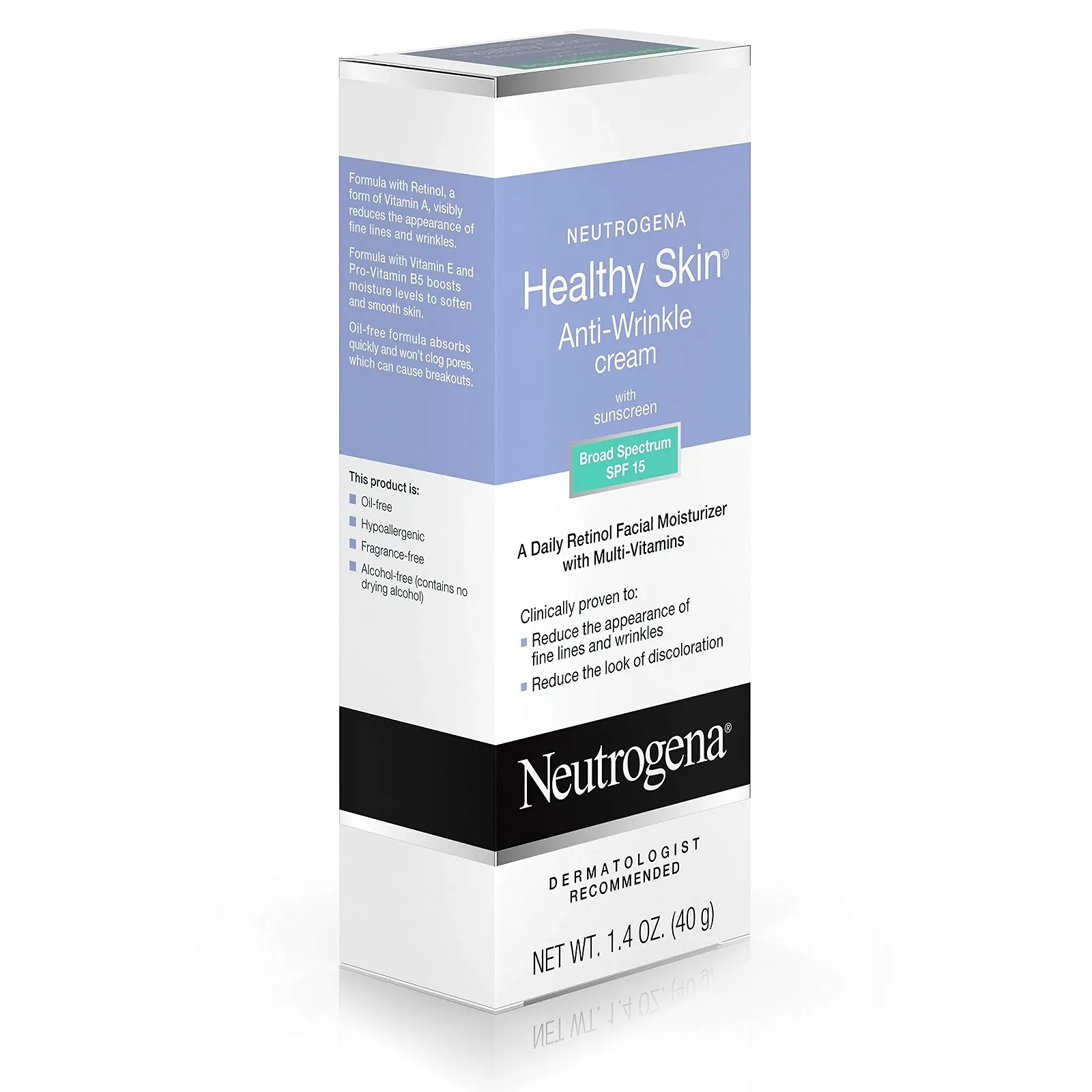 Крем для обличчя Neutrogena Healthy Skin Anti-Wrinkle Cream SPF 15 1.4 унції (41.4 мл), фото №4 Крем для обличчя Neutrogena Healthy Skin Anti-Wrinkle Cream SPF 15 1.4 унції (41.4 мл), фото №4
