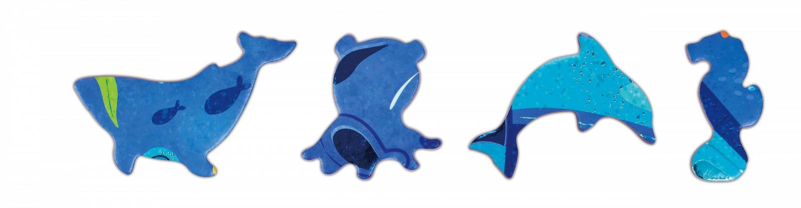 Пазл Hape Shimmer Sea Creatures 200 елементів, фото №4 Пазл Hape Shimmer Sea Creatures 200 елементів, фото №4