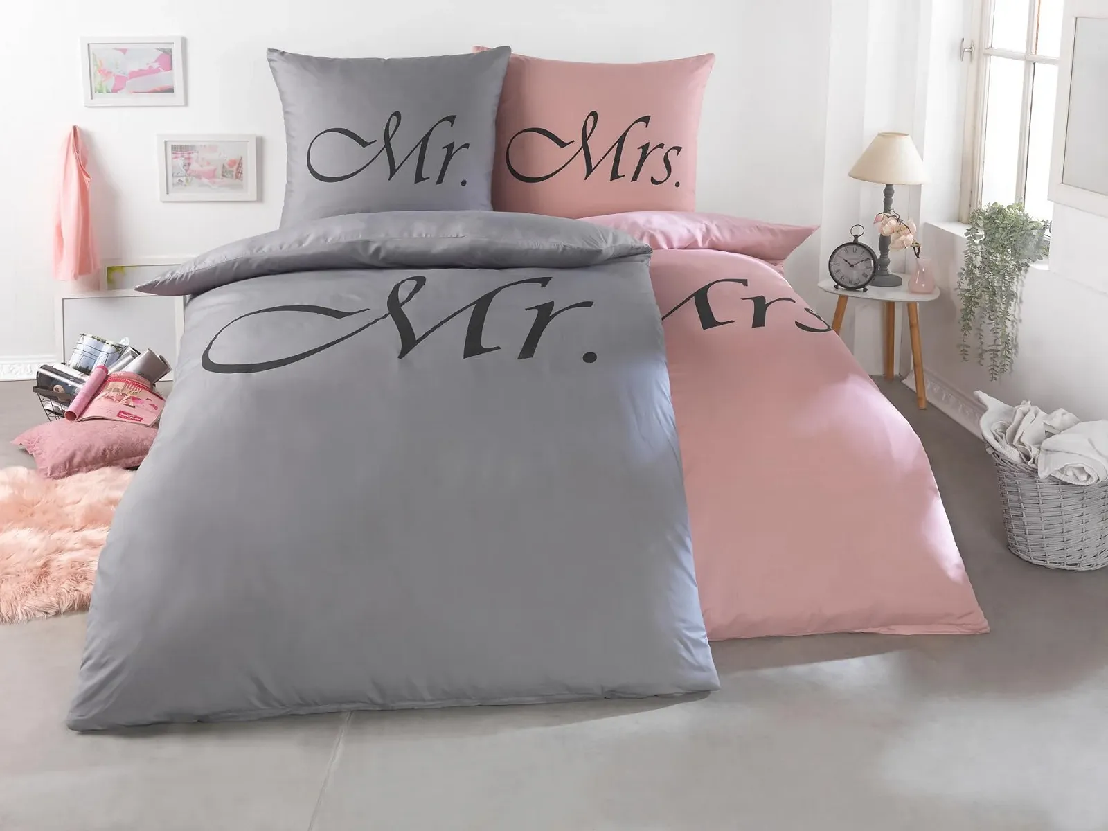 Постільна білизна Kuscheli Partner 4 шт. 135 x 200 см з наволочками 80 x 80 см мікрофібра, фото №7