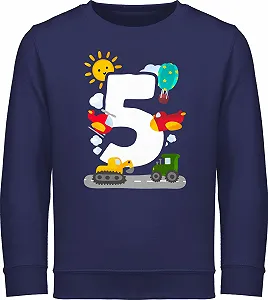 Джемпер Shirtracer 5th Birthday Five Watercolour Vehicles - Фото 1